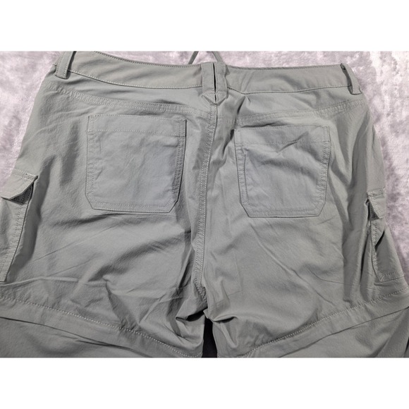 The North Face Women's 8 Convertible Cargo Pants Sage Green Zip Off Hiking - Picture 8 of 9